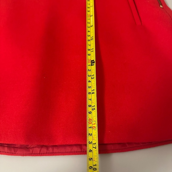 J. Crew Wool Red Mini Skirt with Pockets | Size 6 - Picture 10 of 10